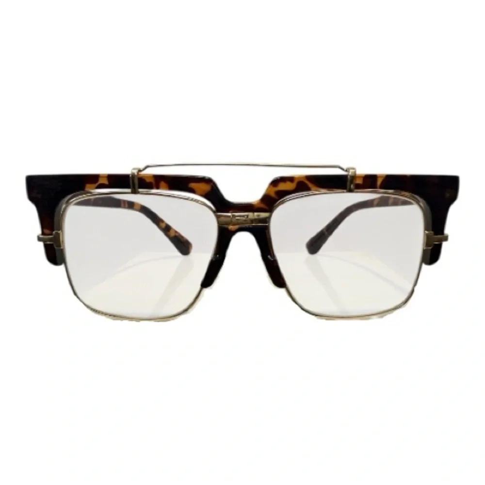 ✨ Tortoise & Gold Oversized Square Glasses  - Prescription Ready